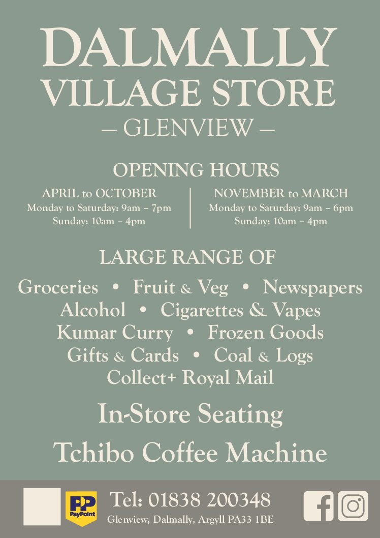 Dalmally Village Store – new opening hours