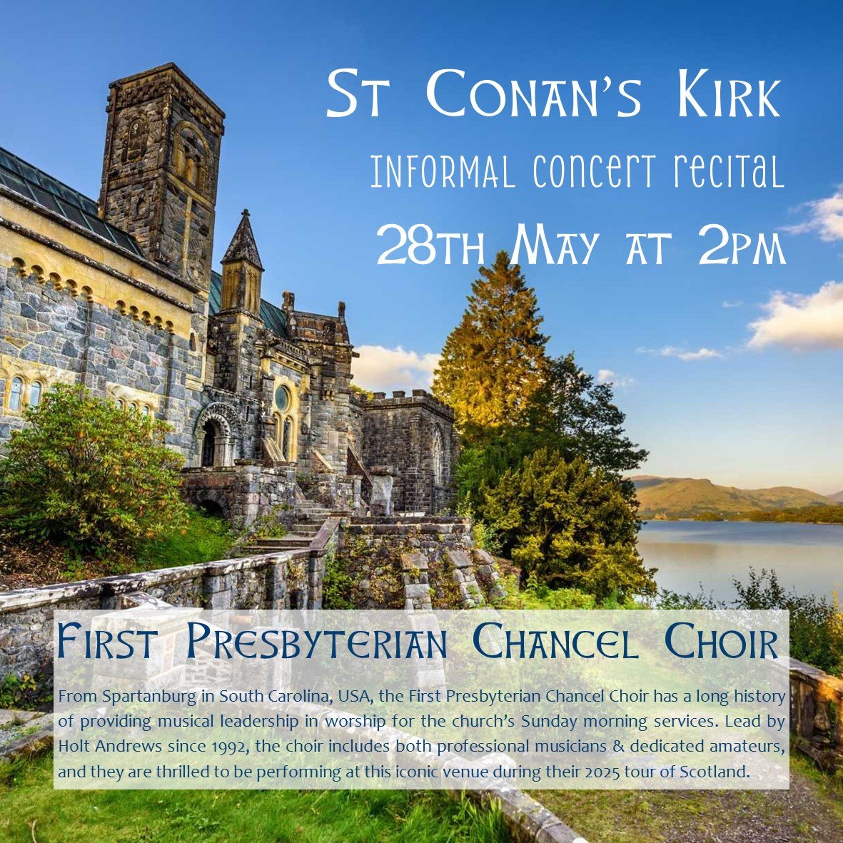 Chancel Choir Concert 28th May 2pm